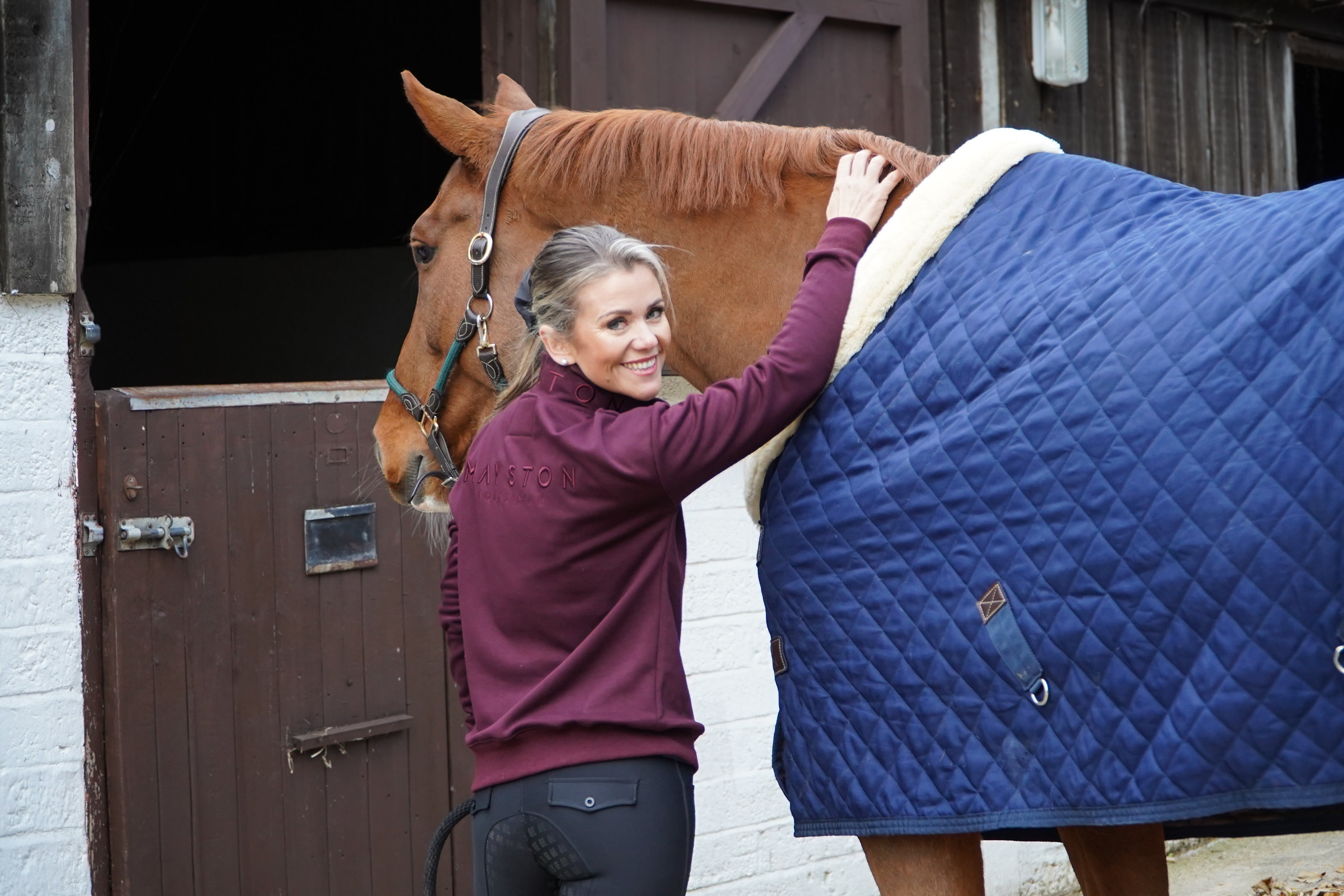 Highcliffe Burgundy 1/4 Zip Jumper