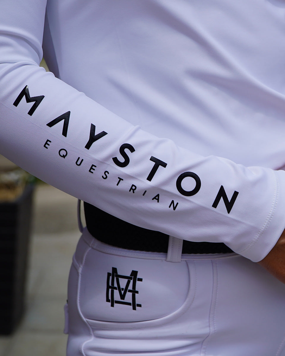 Belle Long Sleeve Base Layer | White