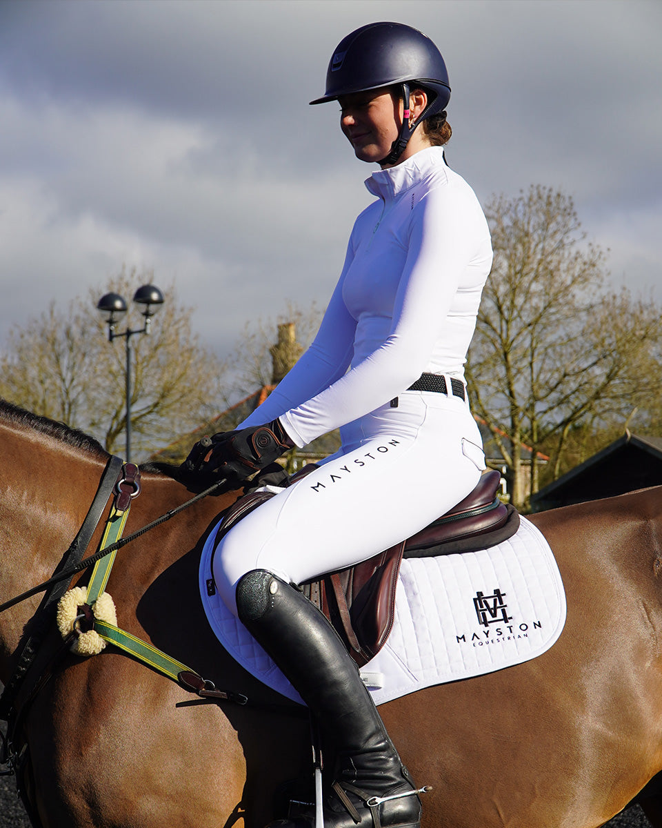 Cattistock Performance Full Seat Competition Breeches | White
