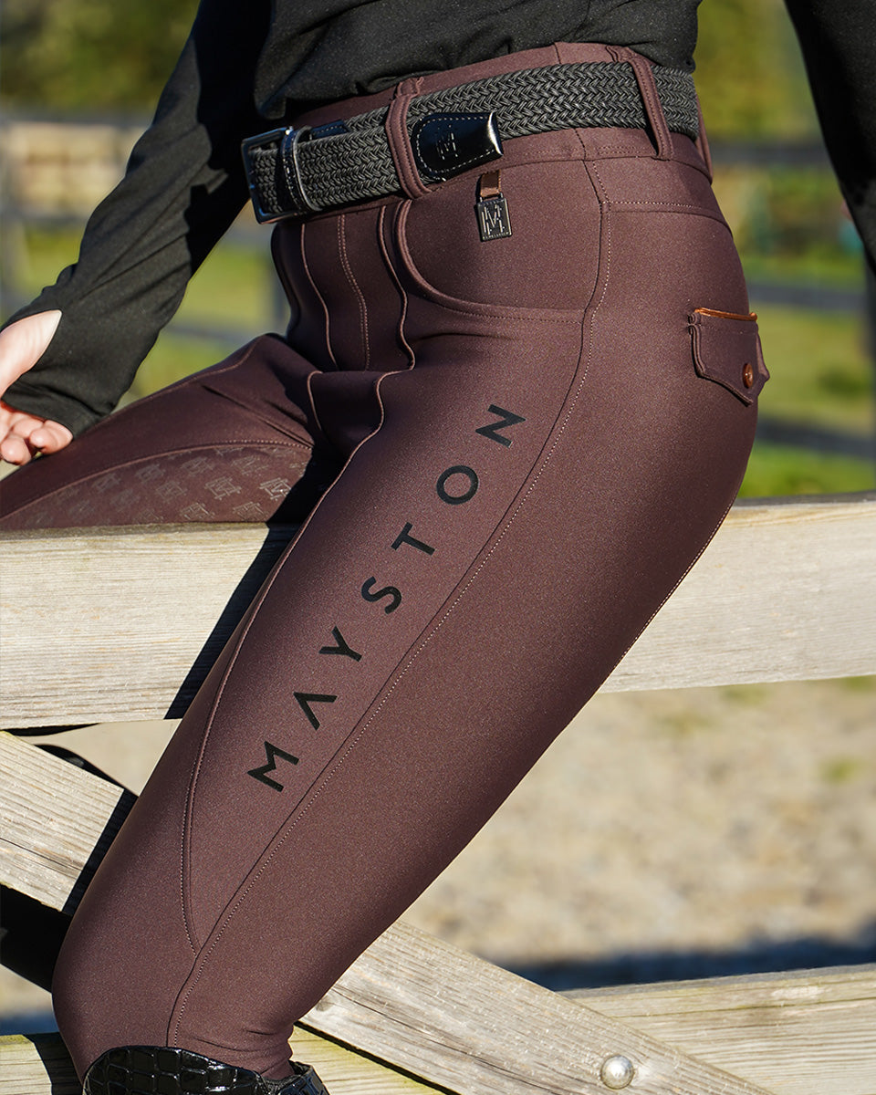 Studland Performance Full Seat Breeches | Chocolate