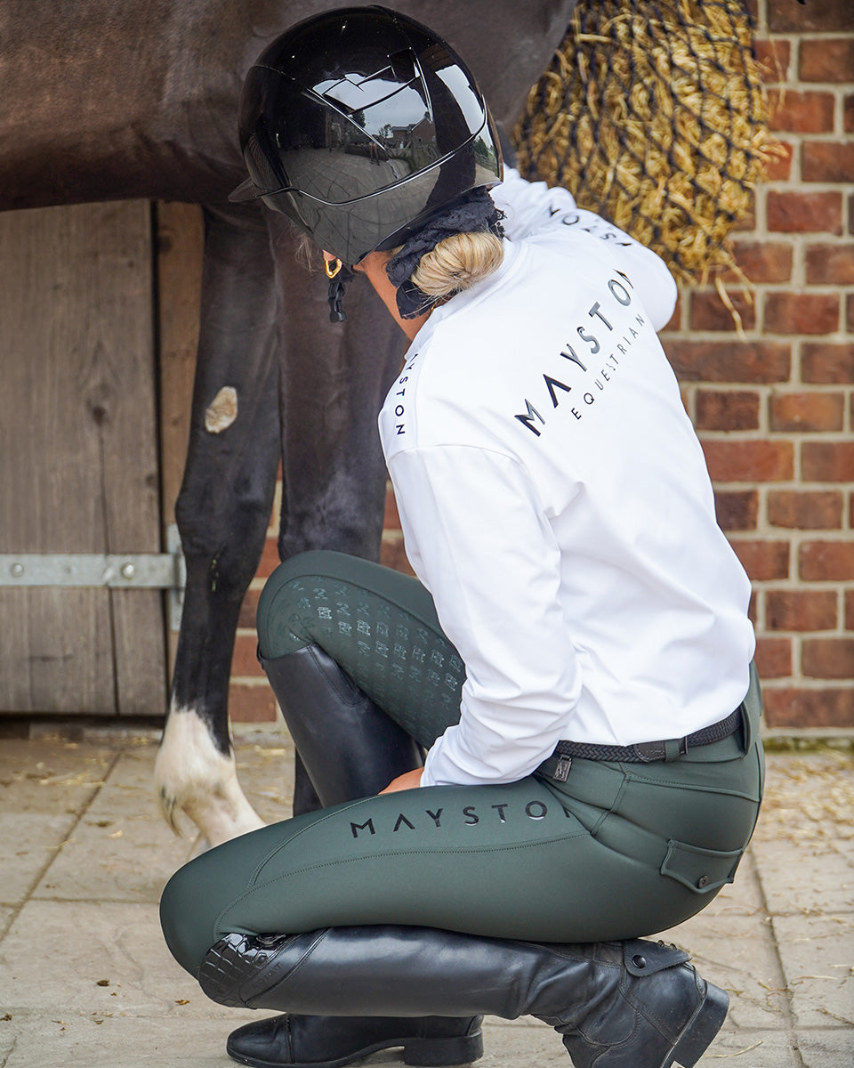 Studland Performance Full Seat Breeches | Hunter Green