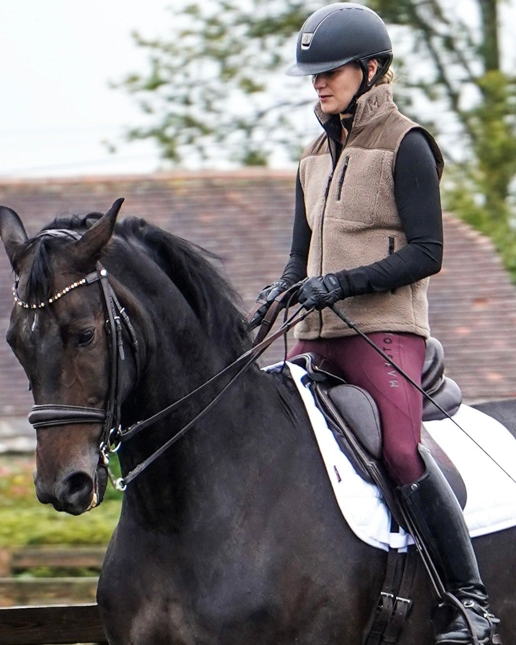 Luxury teddy Fleece Gilet Waistcoat. Quality embroidery. multiple pockets. Subtle branding, elegant classic design. Stretch lining