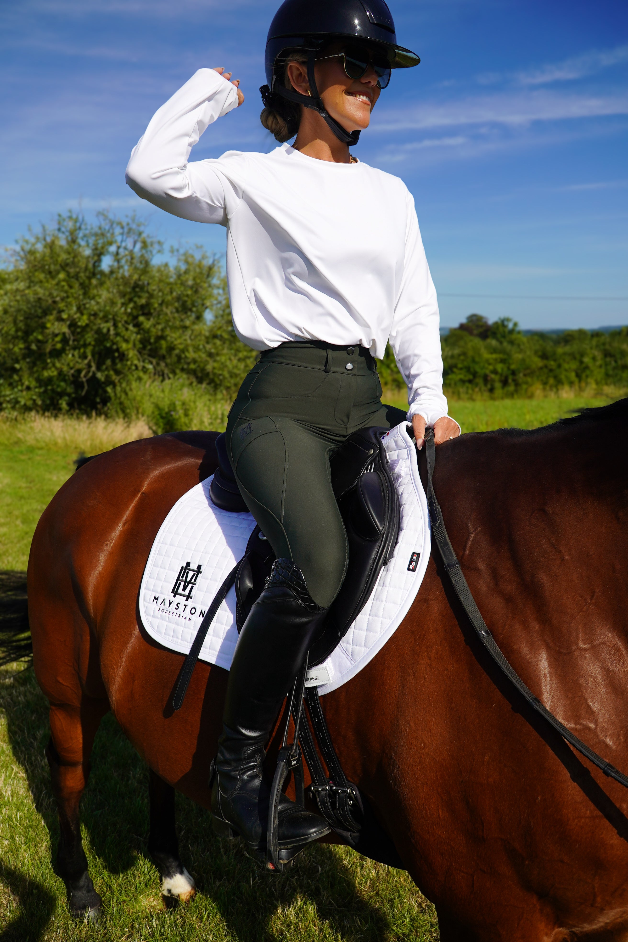 The Broadwindsor Full Seat Performance Breeches | Hunter Green