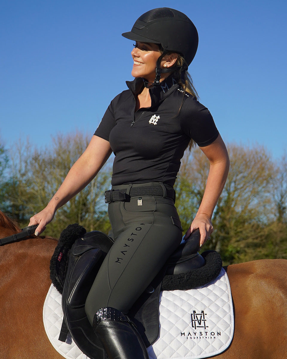 Studland Performance Full Seat Breeches | Hunter Green