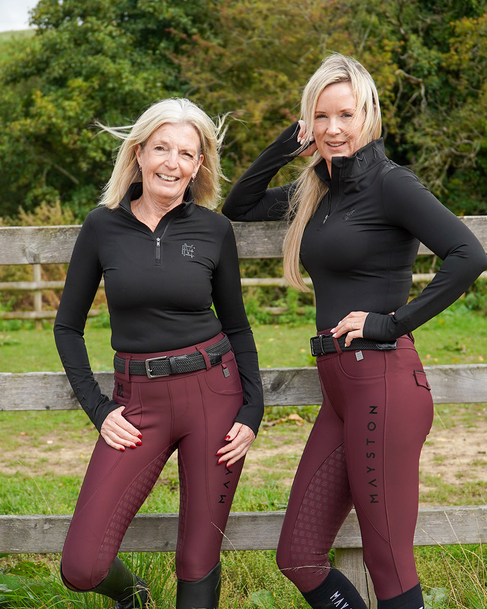 Studland Performance Full Seat Breeches | Wine