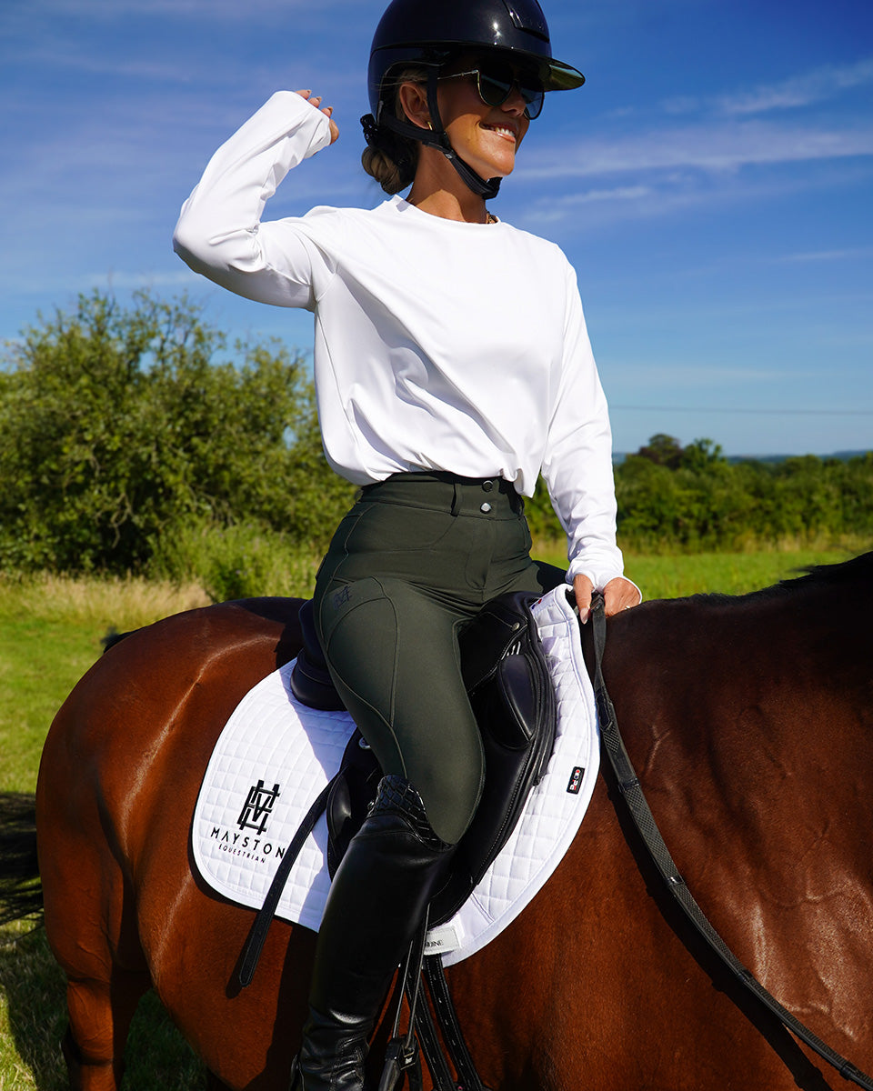 The Broadwindsor Full Seat Performance Breeches | Hunter Green